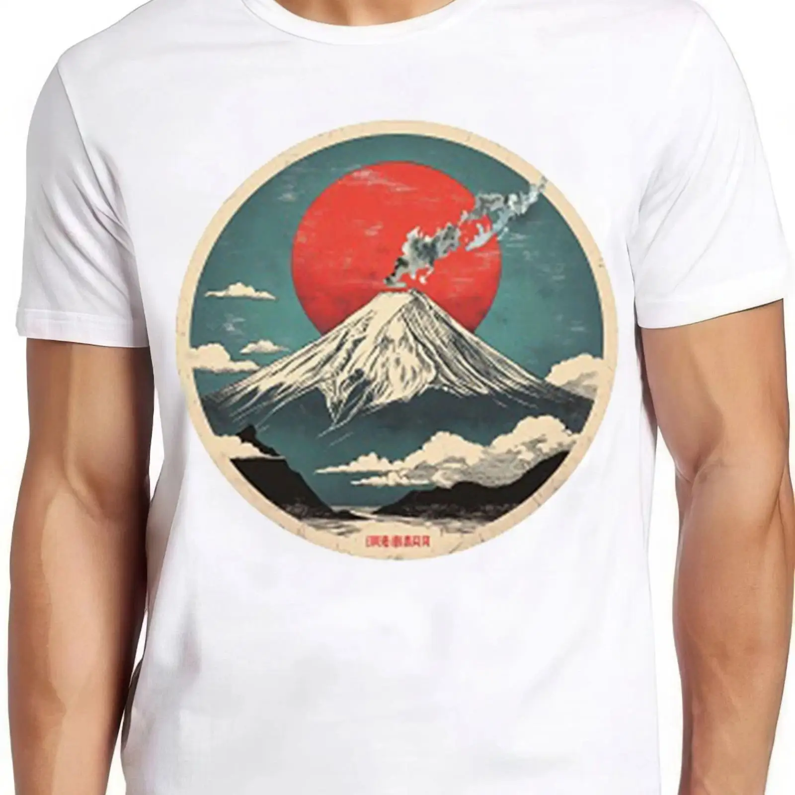 Vintage Fashion Icons - Fuji T Shirt san Mount Japan