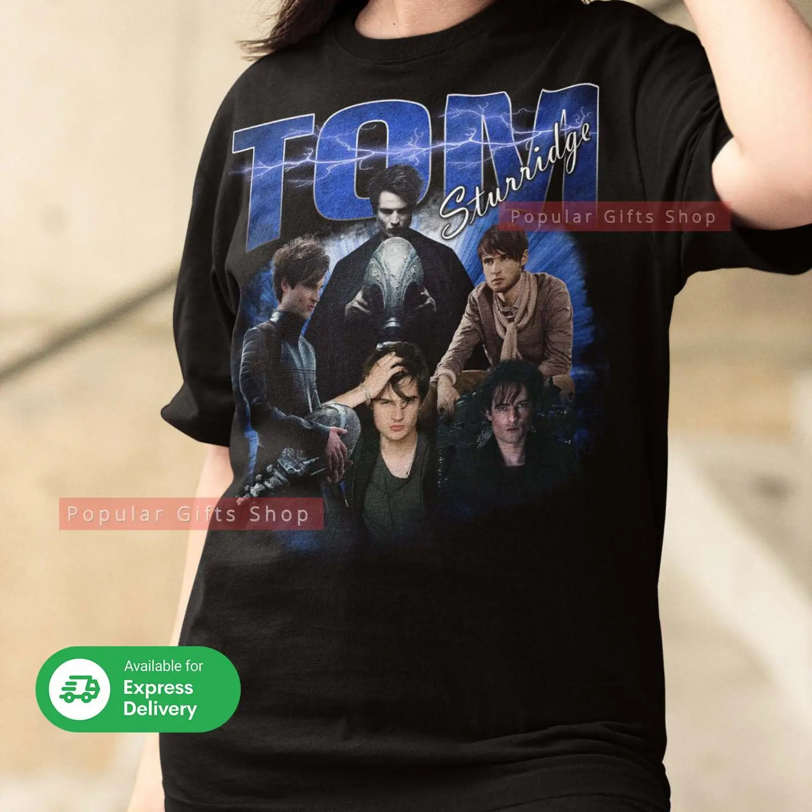 Vintage Fashion Collage - Tom Sturridge Vintage T Shirt Actor