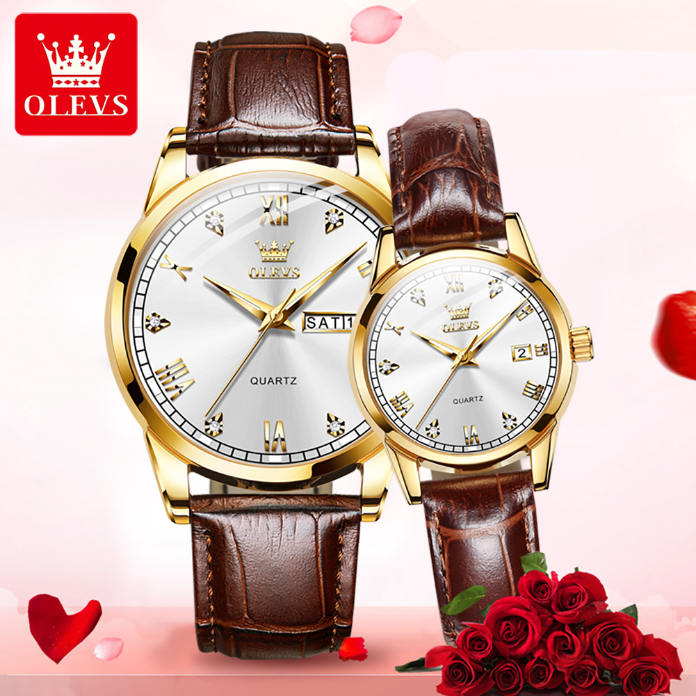 Vintage Fashion Week - OLEVS Couple Watches Business Fashion Casual