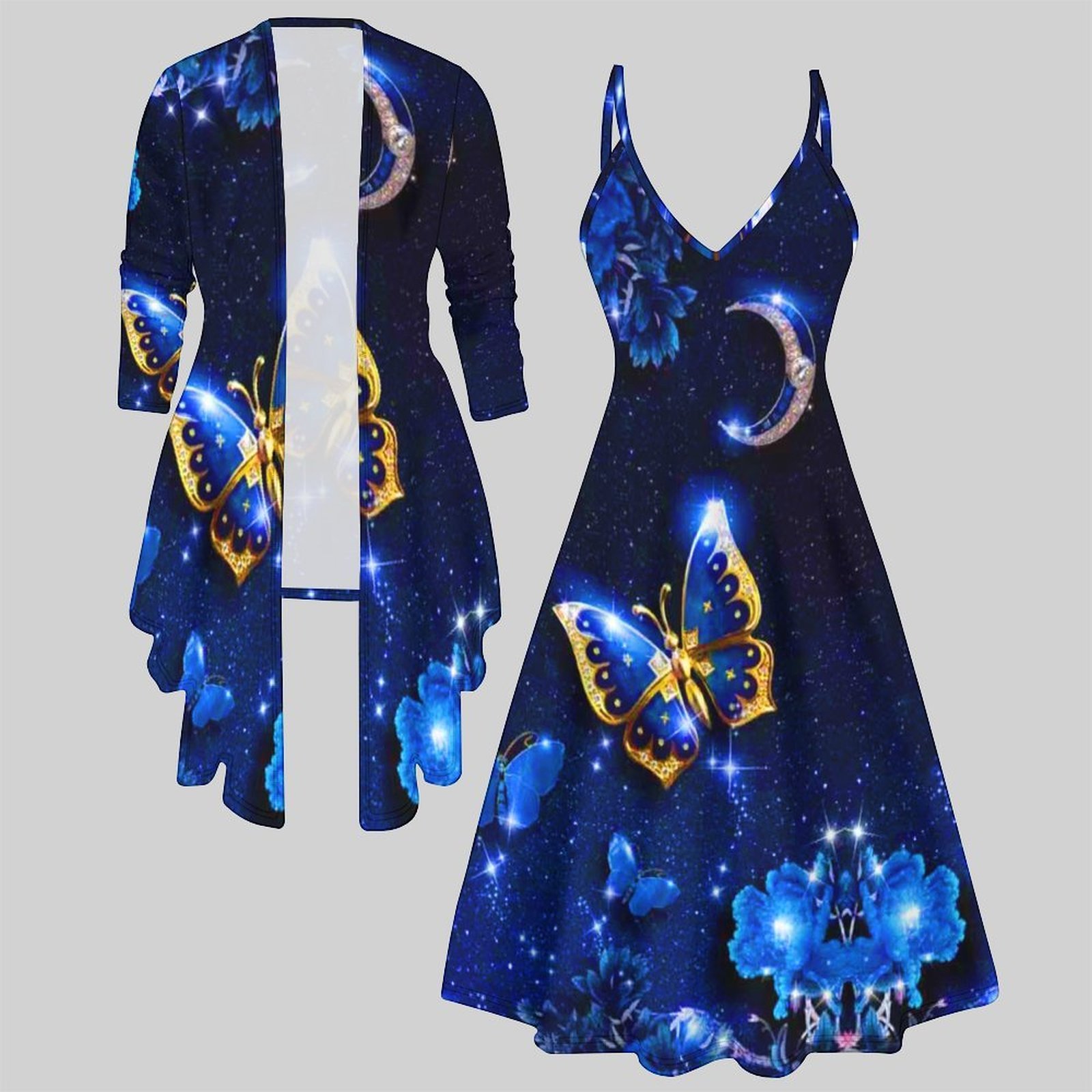 Vintage Fashion Pieces - Vintage Print Two Piece Matching Set