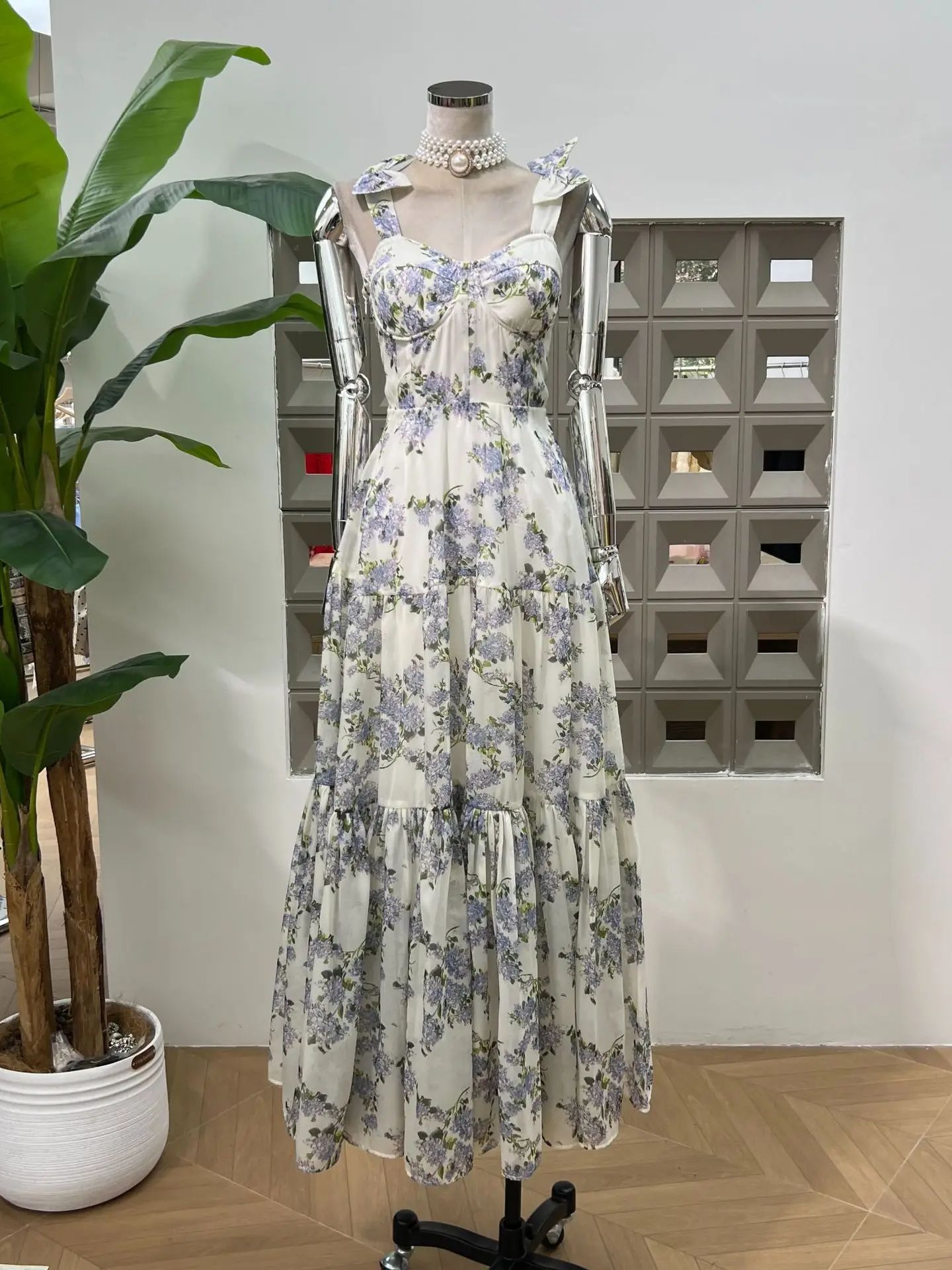 Women's Elegant Print Slim Fit - Vintage Fashion Collection ulasan dan harga
