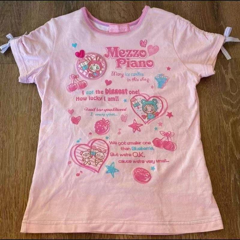 Vintage Kawaii Cute Short Slee - Vintage Y2K ulasan dan harga