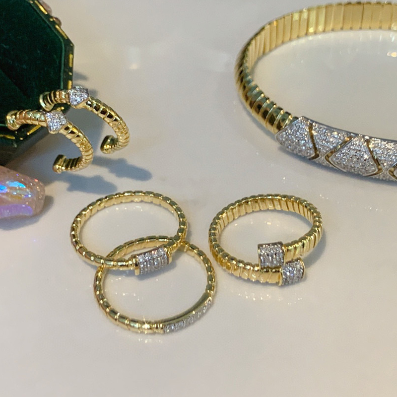 Aazuo 18K Yellow Gold Natrual  - Vintage Fashion Instagram ulasan dan harga