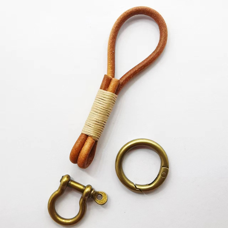 Leather Lanyard Hook Retro Cow - Vintage Fashion Ornaments ulasan dan harga