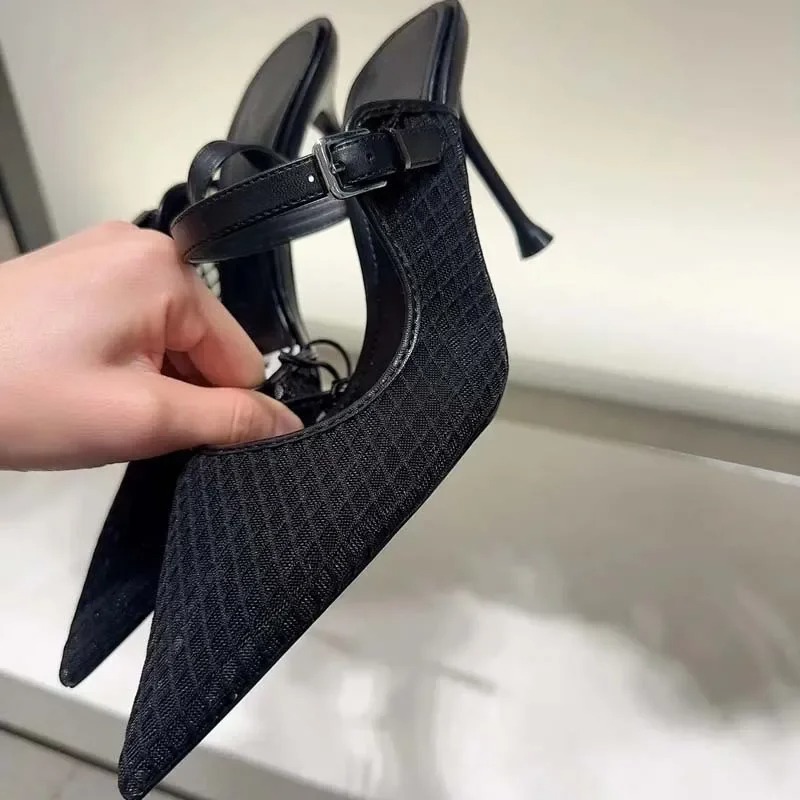 Summer Mesh Vintage High Heels - Vintage Old Fashion ulasan dan harga