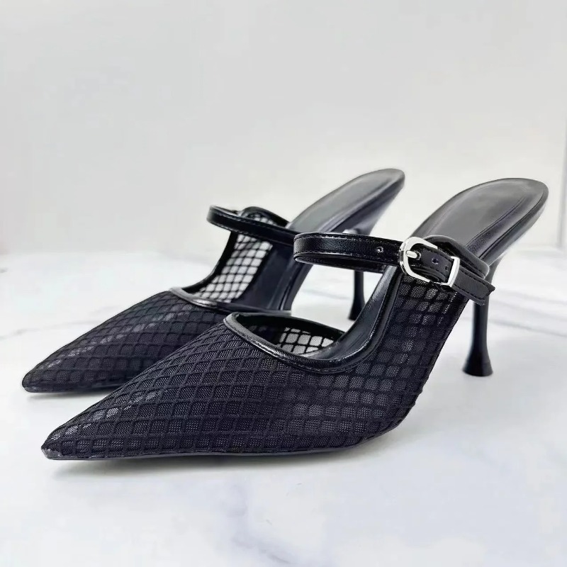 Summer Mesh Vintage High Heels - Vintage Old Fashion ulasan dan harga