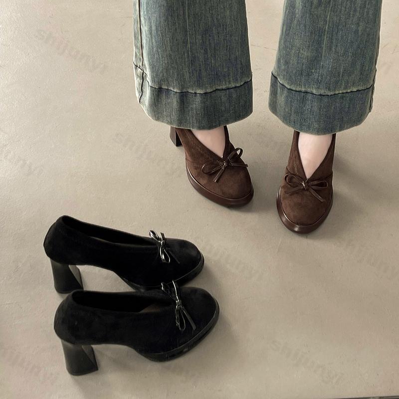 Women's High Heels 2025 Spring - Vintage Fashion Online ulasan dan harga