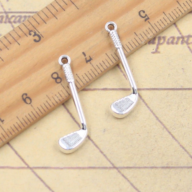 20pcs Charms golf club 27x9mm  - Vintage Fashion Club Photos ulasan dan harga