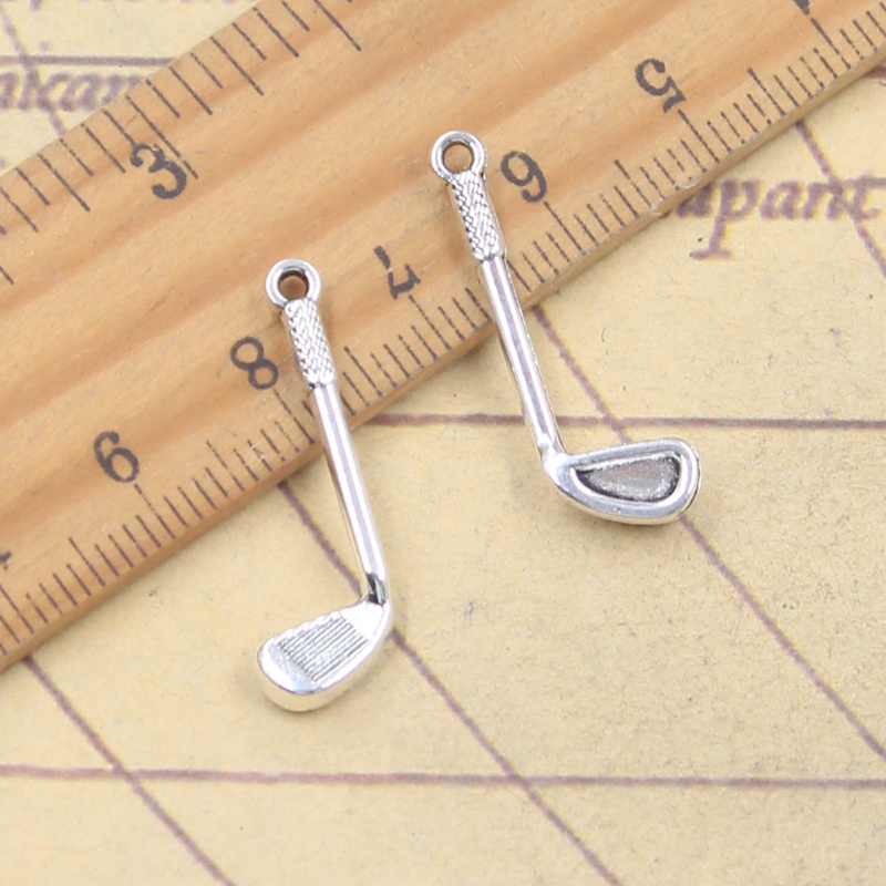 20pcs Charms golf club 27x9mm  - Vintage Fashion Club Photos ulasan dan harga