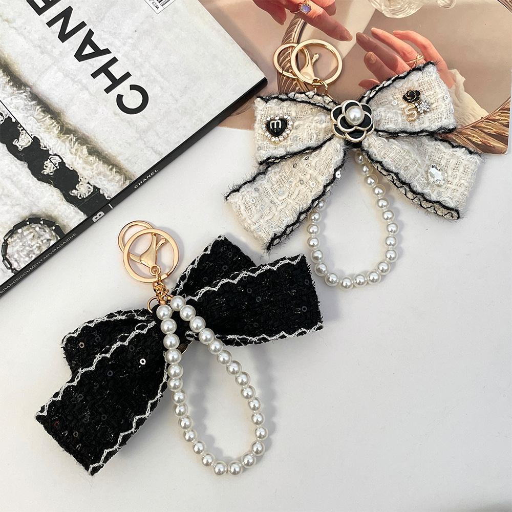 2026 Women's Cloth Bowknot Key - Vintage Fashion Ornaments ulasan dan harga