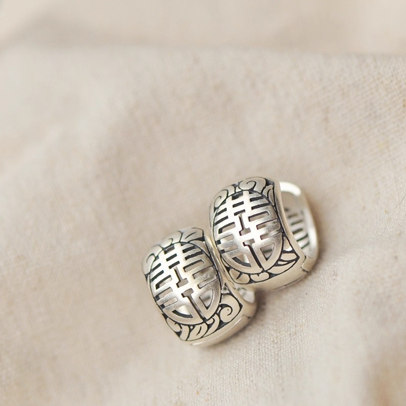 925 Silver Earrings Fashionabl - Vintage Fashion Ornaments ulasan dan harga