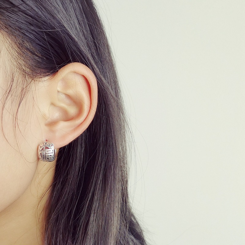 925 Silver Earrings Fashionabl - Vintage Fashion Ornaments ulasan dan harga