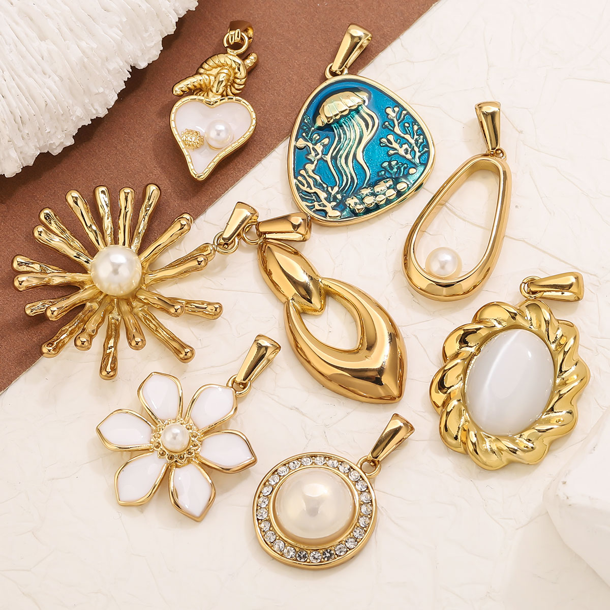 1Pcs 18K Gold Plated Stainless - Vintage Fashion Online ulasan dan harga