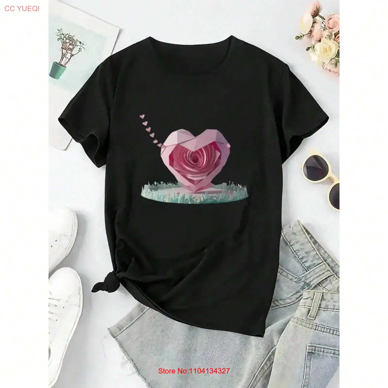 creative origami flower heart  - Vintage Fashion Patterns ulasan dan harga