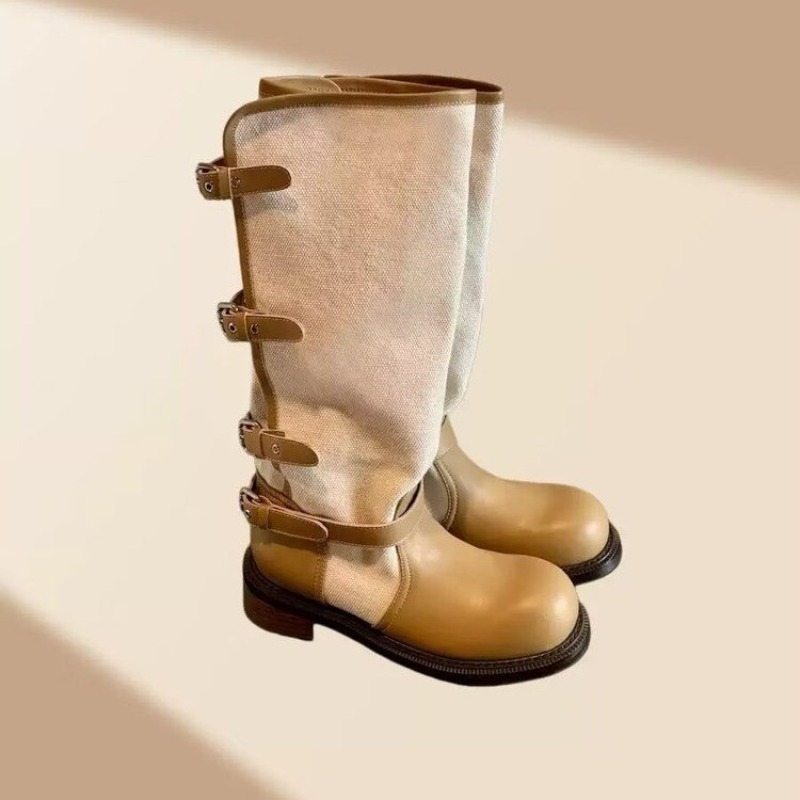Vintage Spliced Block Heel Sho - Vintage Old Fashion ulasan dan harga