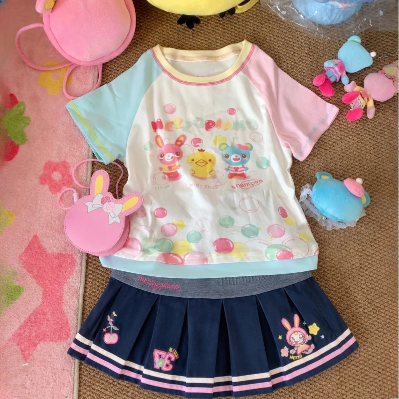 Girls Slim Subculture Two Piec - Vintage Y2K ulasan dan harga