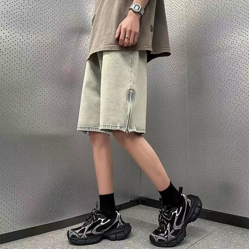 Men's Mud Color Denim Shorts 5 - Vintage Fashion Instagram ulasan dan harga