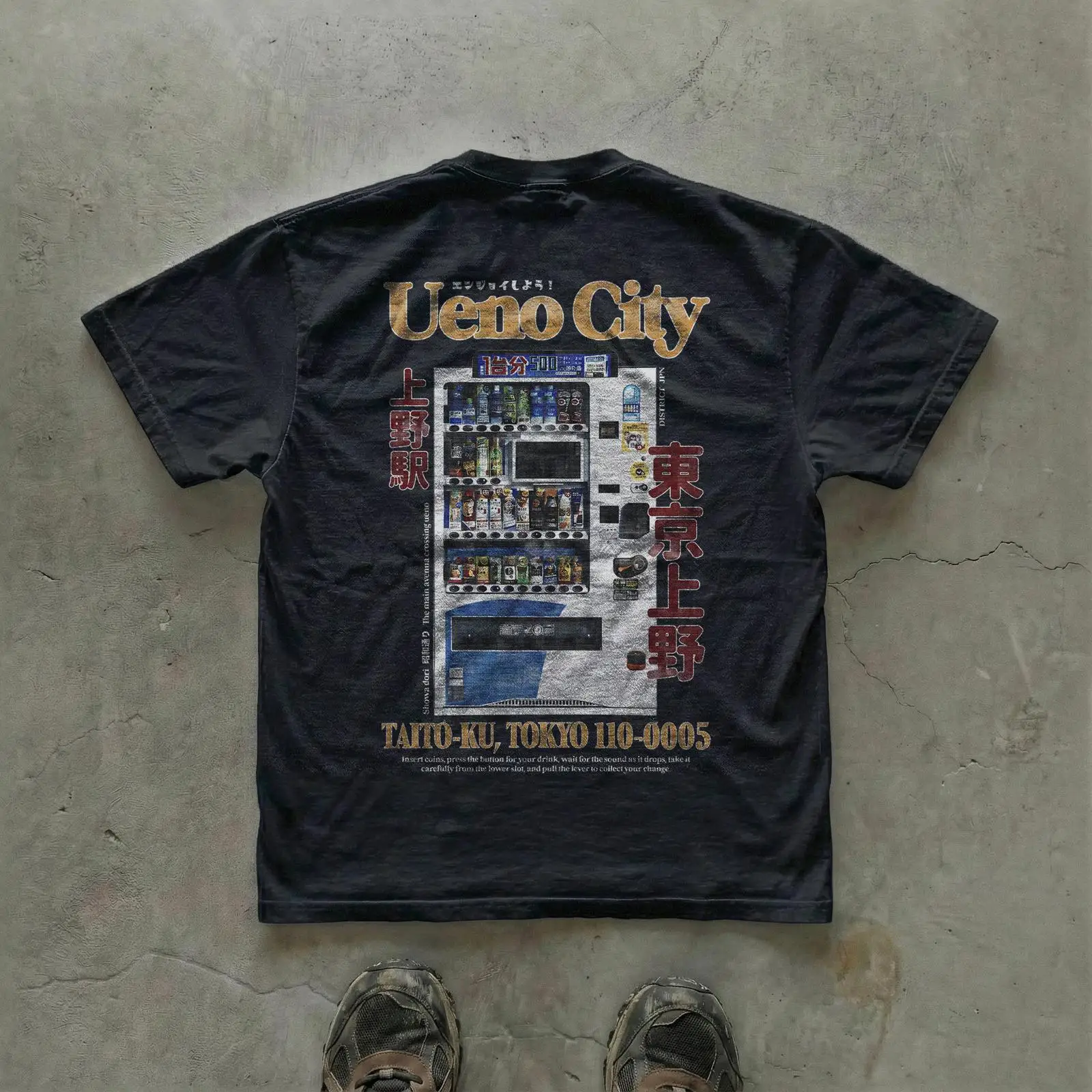 Ueno City Regular Fit T Shirt  - Vintage Fashion In Tokyo ulasan dan harga