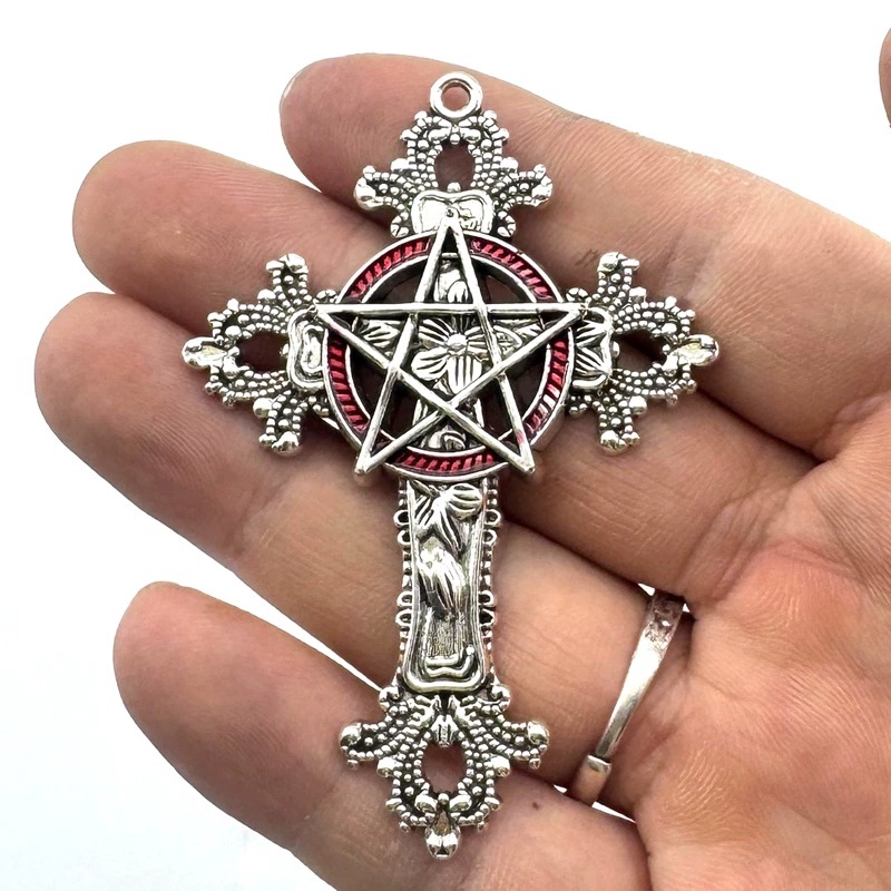 2pcs 30x15mm Gothic Big Cross  - Vintage Fashion Online ulasan dan harga