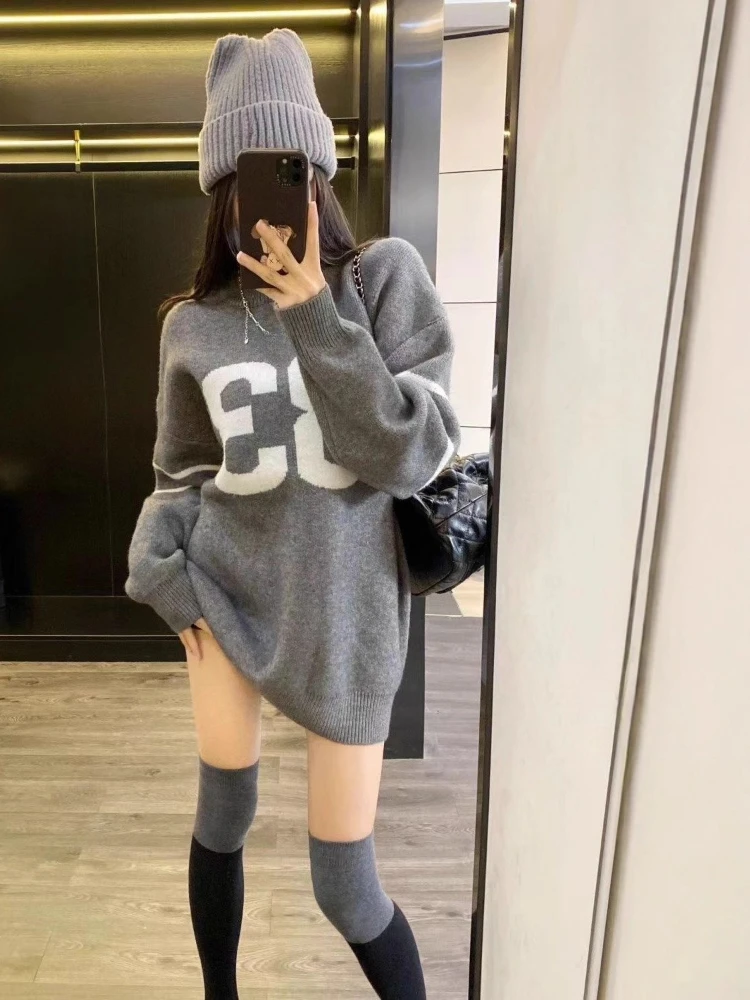 Y2K Vintage Knitted Sweater Wo - Vintage Y2K ulasan dan harga