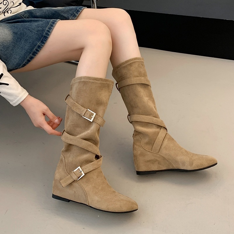 Women Vintage Suede Slouch Mid - Vintage Old Fashion ulasan dan harga