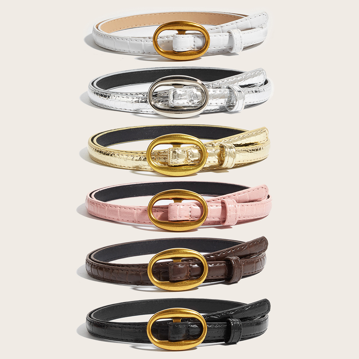 Women's Casual Slim Waist Belt - Vintage Fashion Instagram ulasan dan harga