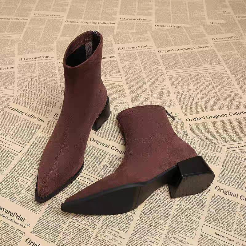 New Low Heel Women Mordern Ank - Vintage Fashion Online ulasan dan harga