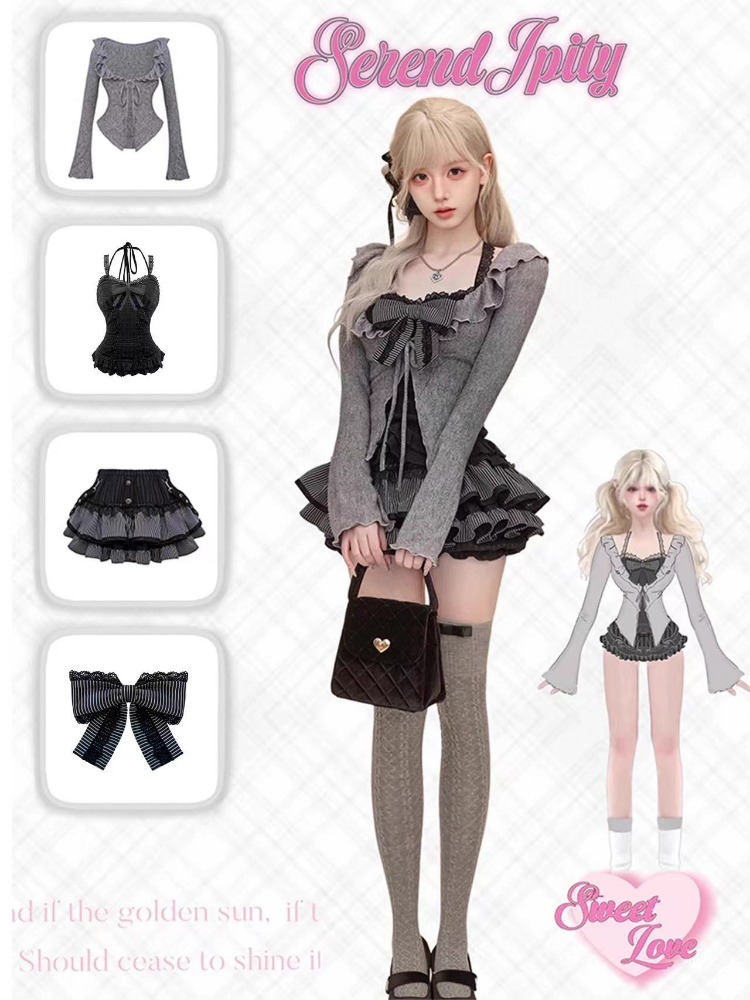 Gothic Y2k Vintage Preppy Styl - Vintage Fashion Pieces ulasan dan harga