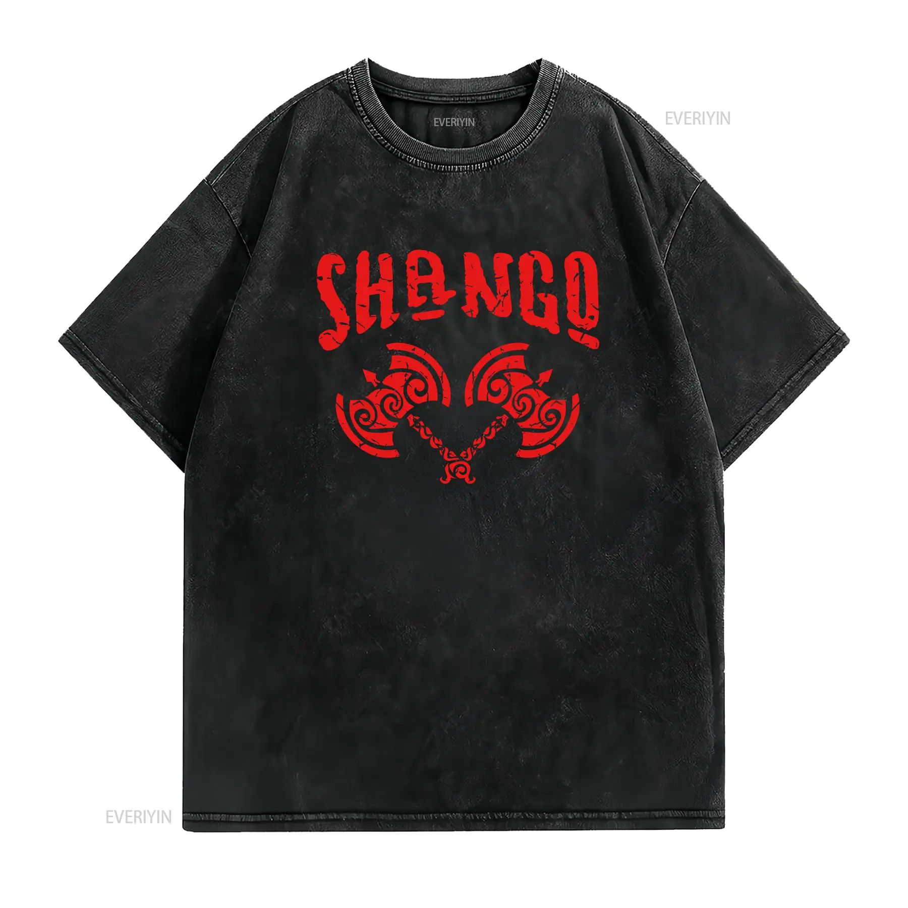 Shango T shirt Xango Orishas C - Vintage Yoruba Fashion ulasan dan harga