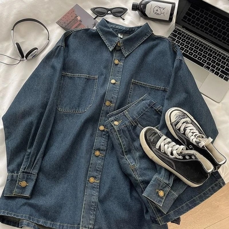 Y2K Denim Skirt Set: Vintage J - Vintage Y2K ulasan dan harga