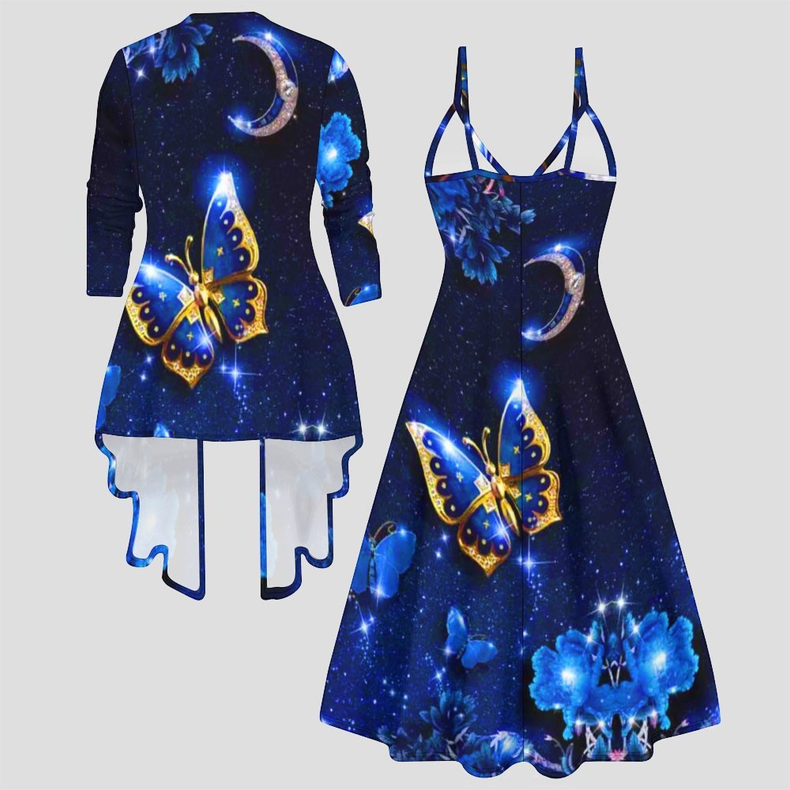 Vintage Print Two Piece Matchi - Vintage Fashion Pieces ulasan dan harga