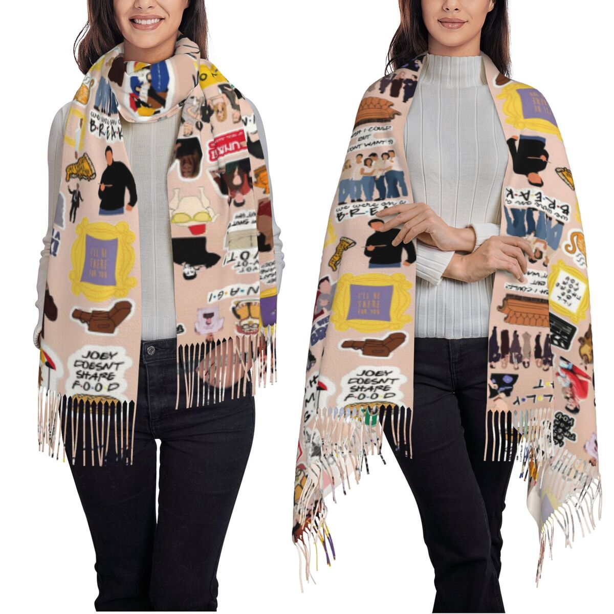 Vintage Friends TV Show Symbol - Vintage Fashion Collage ulasan dan harga