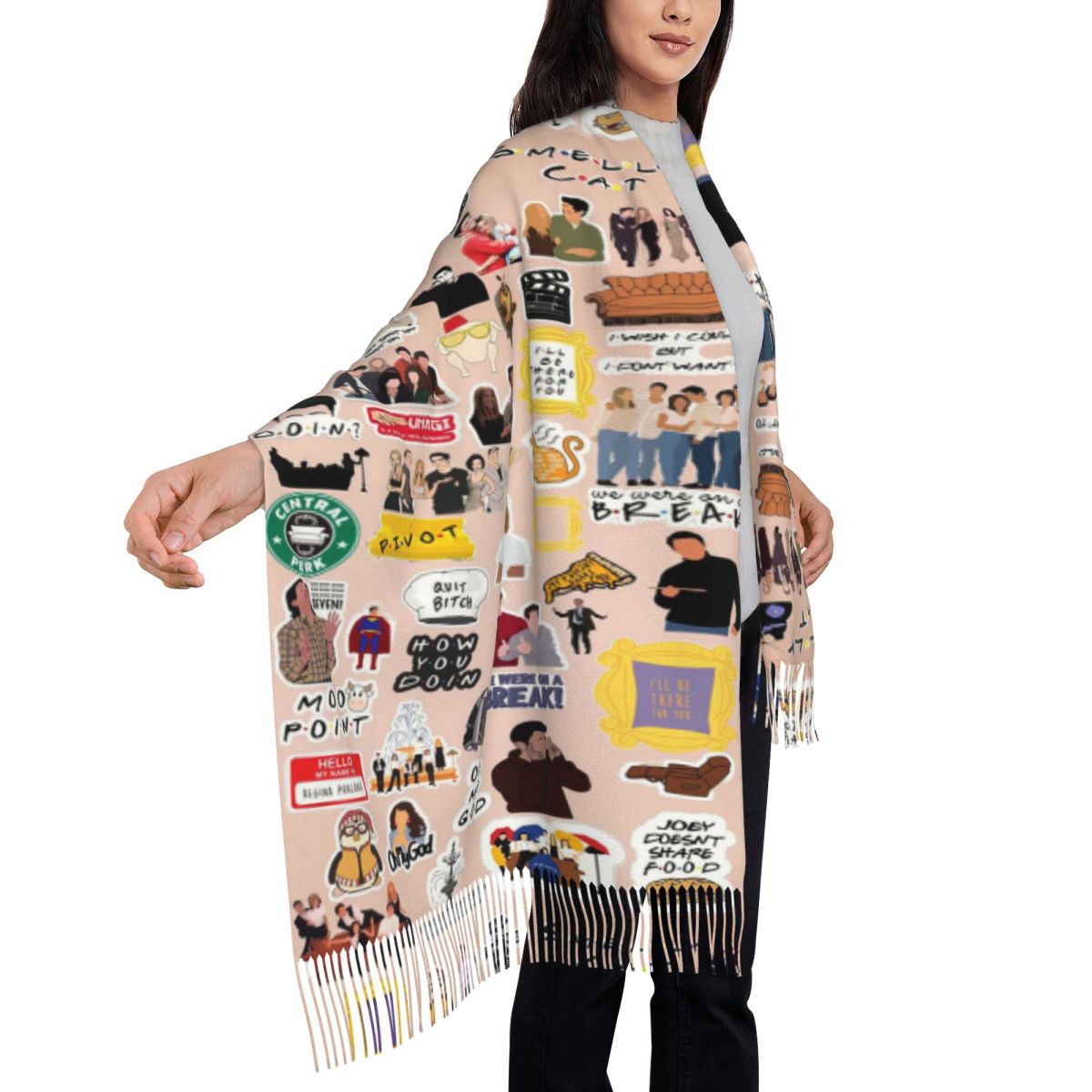 Vintage Friends TV Show Symbol - Vintage Fashion Collage ulasan dan harga