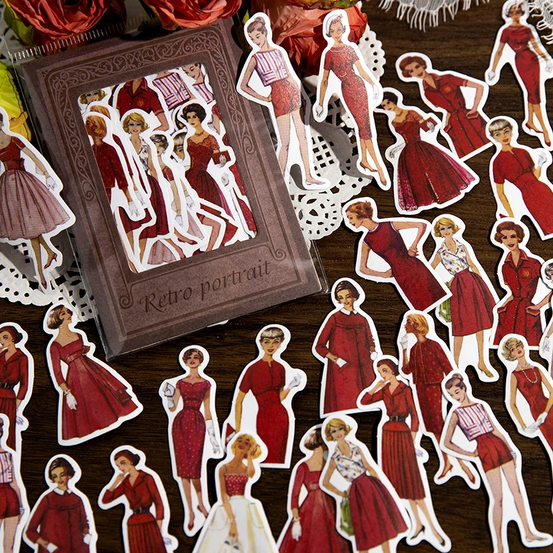 30pcs Vintage Ladies Gentleman - Vintage Fashion Collage ulasan dan harga