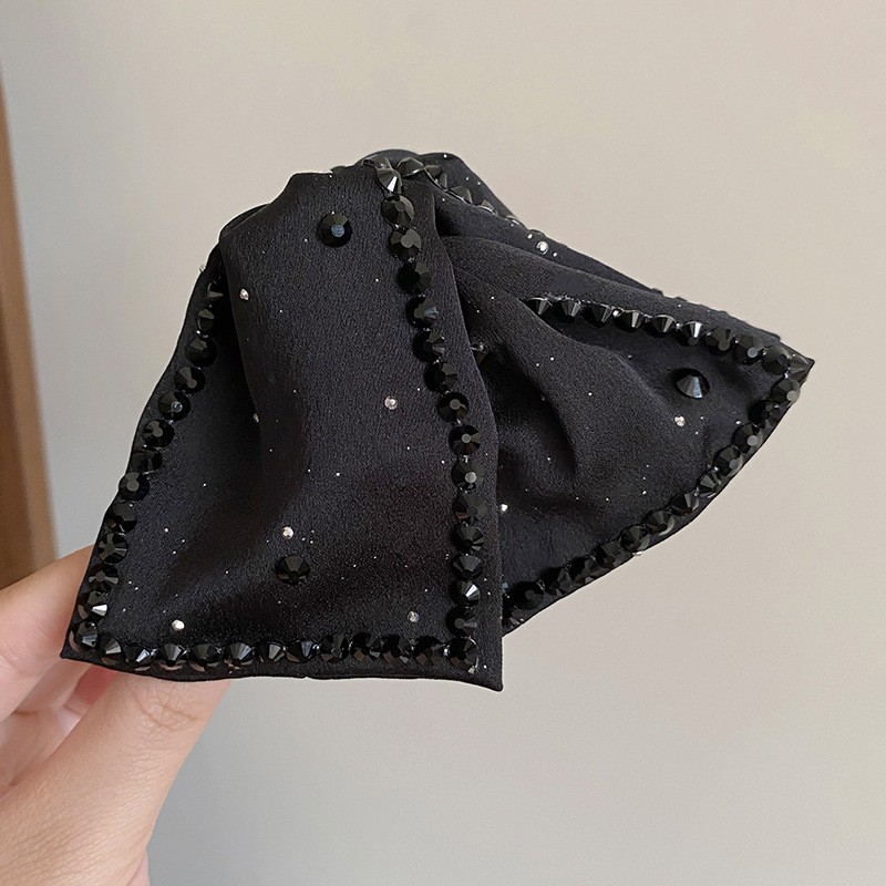 Elegant Large Rhinestones Bow  - Vintage Fashion Ornaments ulasan dan harga