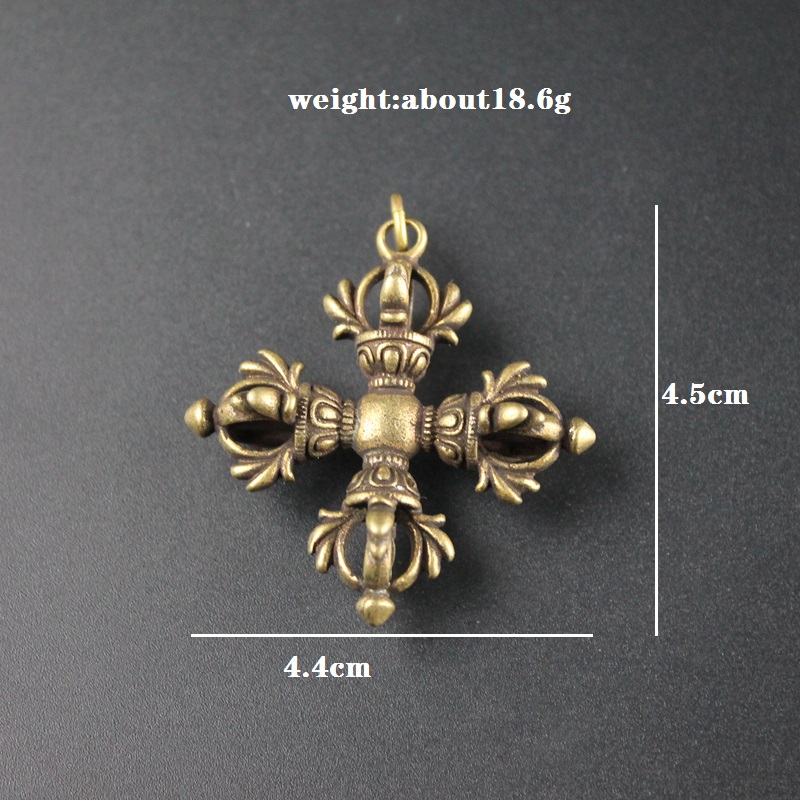 Copper Buddhism Dorje Cross Va - Vintage Fashion Collection ulasan dan harga