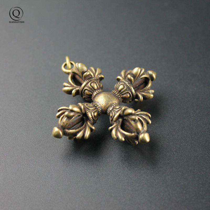 Copper Buddhism Dorje Cross Va - Vintage Fashion Collection ulasan dan harga