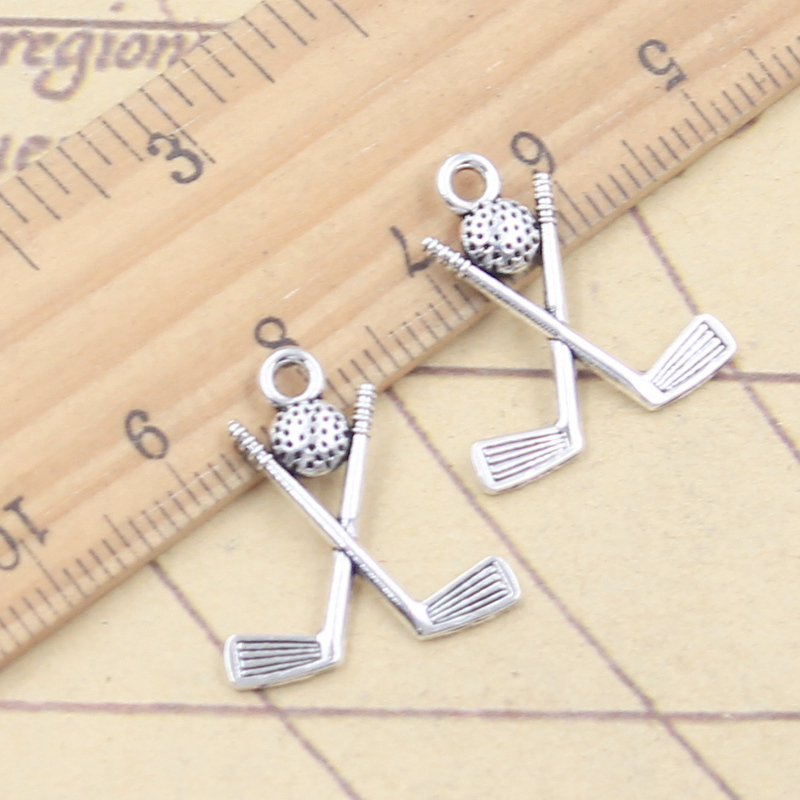 20pcs Charms Hockey Stick Club - Vintage Fashion Club Photos ulasan dan harga