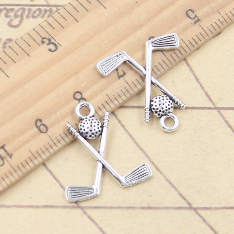 20pcs Charms Hockey Stick Club - Vintage Fashion Club Photos ulasan dan harga