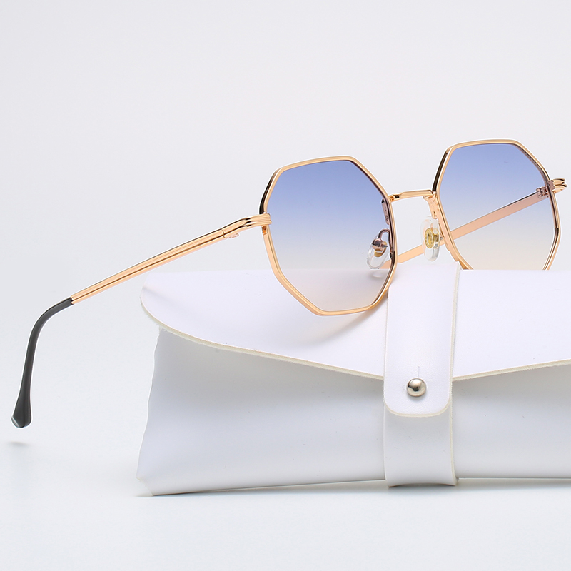 Square Polygon Metal Sunglasse - Vintage Fashion De ulasan dan harga