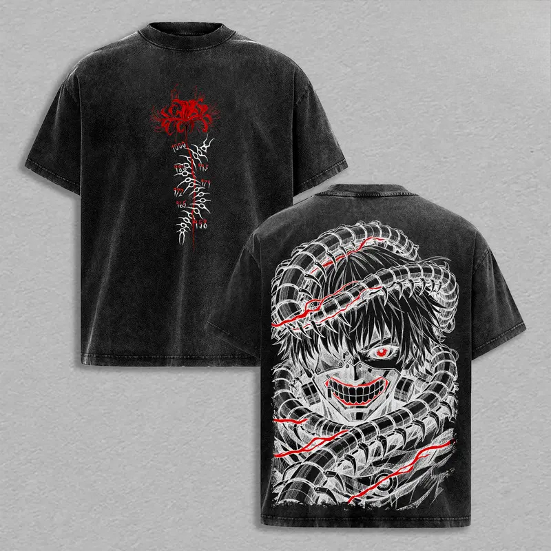 Manga Kaneki Ken Retro T Shirt - Vintage Fashion In Tokyo ulasan dan harga