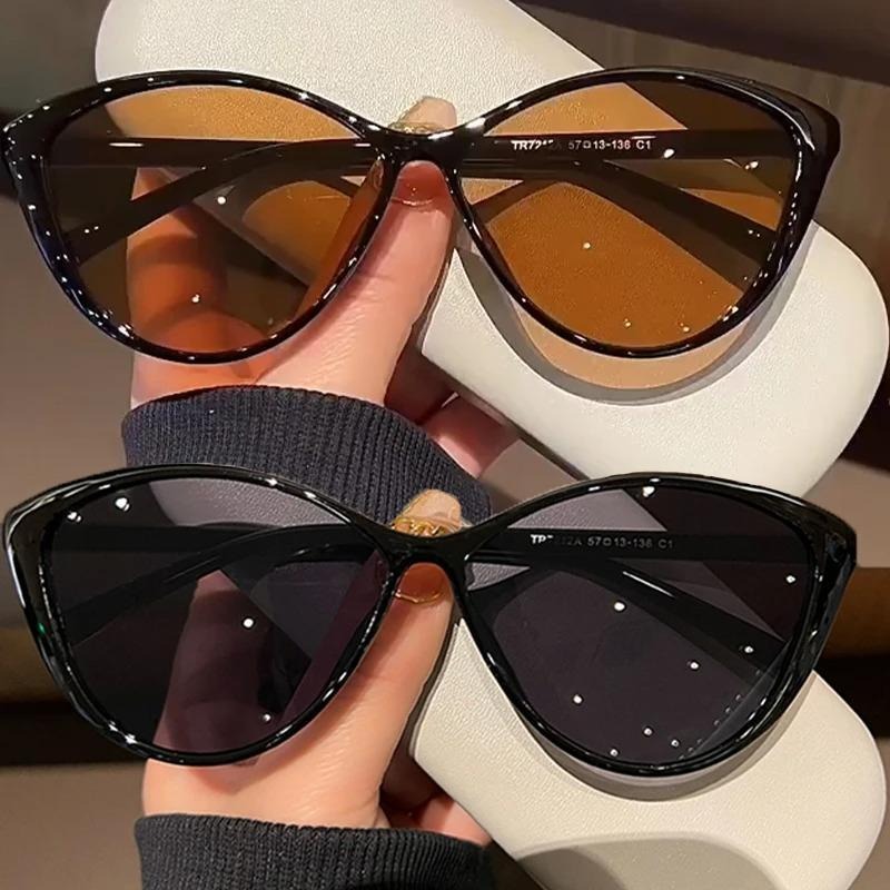 1Pc Retro Frame Cat Eye Sungla - Vintage Fashion Pieces ulasan dan harga